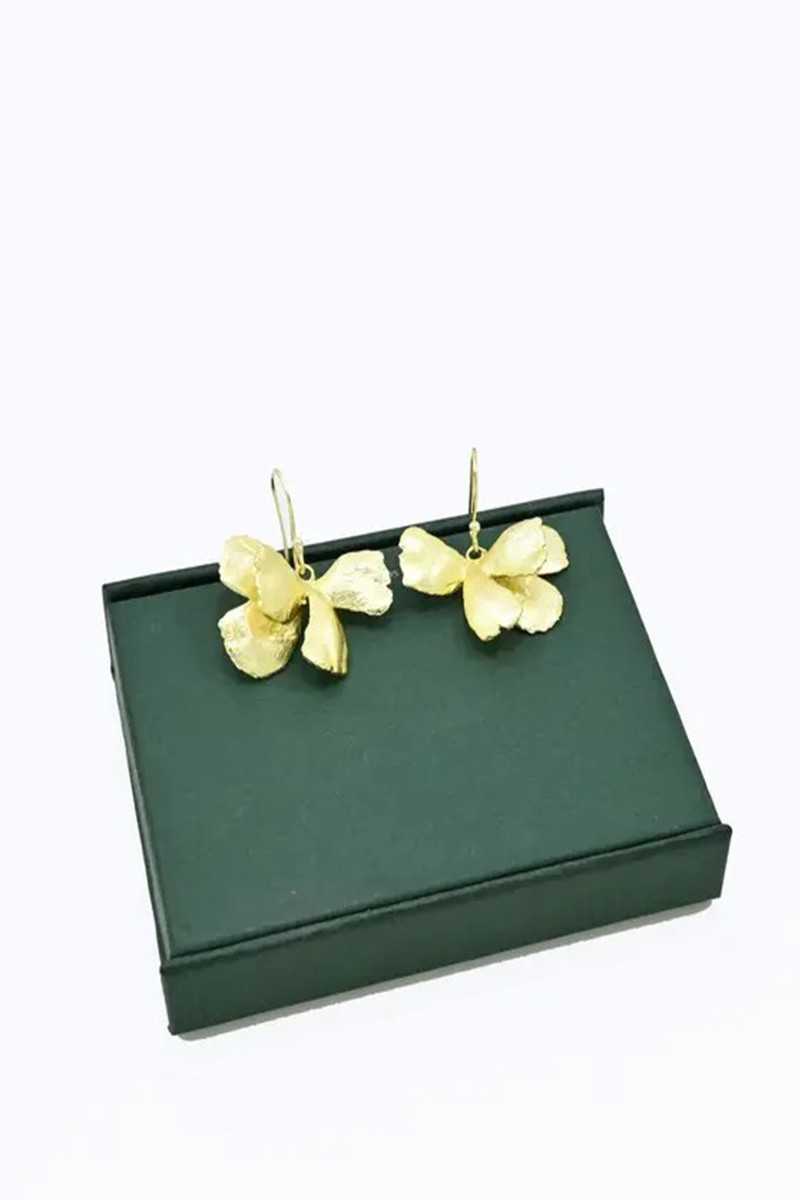 Schmuckoo - Pendientes Flora Gold - Joyeria - Schmuckoo