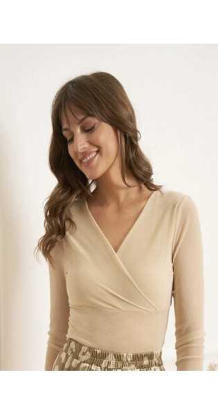 - Top Brillante Nude - Blusas / Camisas / Tops - Choklate Paris
