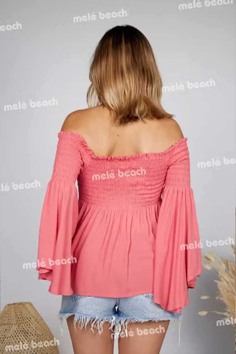 Melé Beach - Top Grana Blush - Blusas / Camisas / Tops - Melé beach