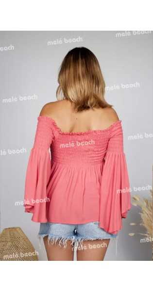 Melé Beach - Top Grana Blush - Blusas / Camisas / Tops - Melé beach