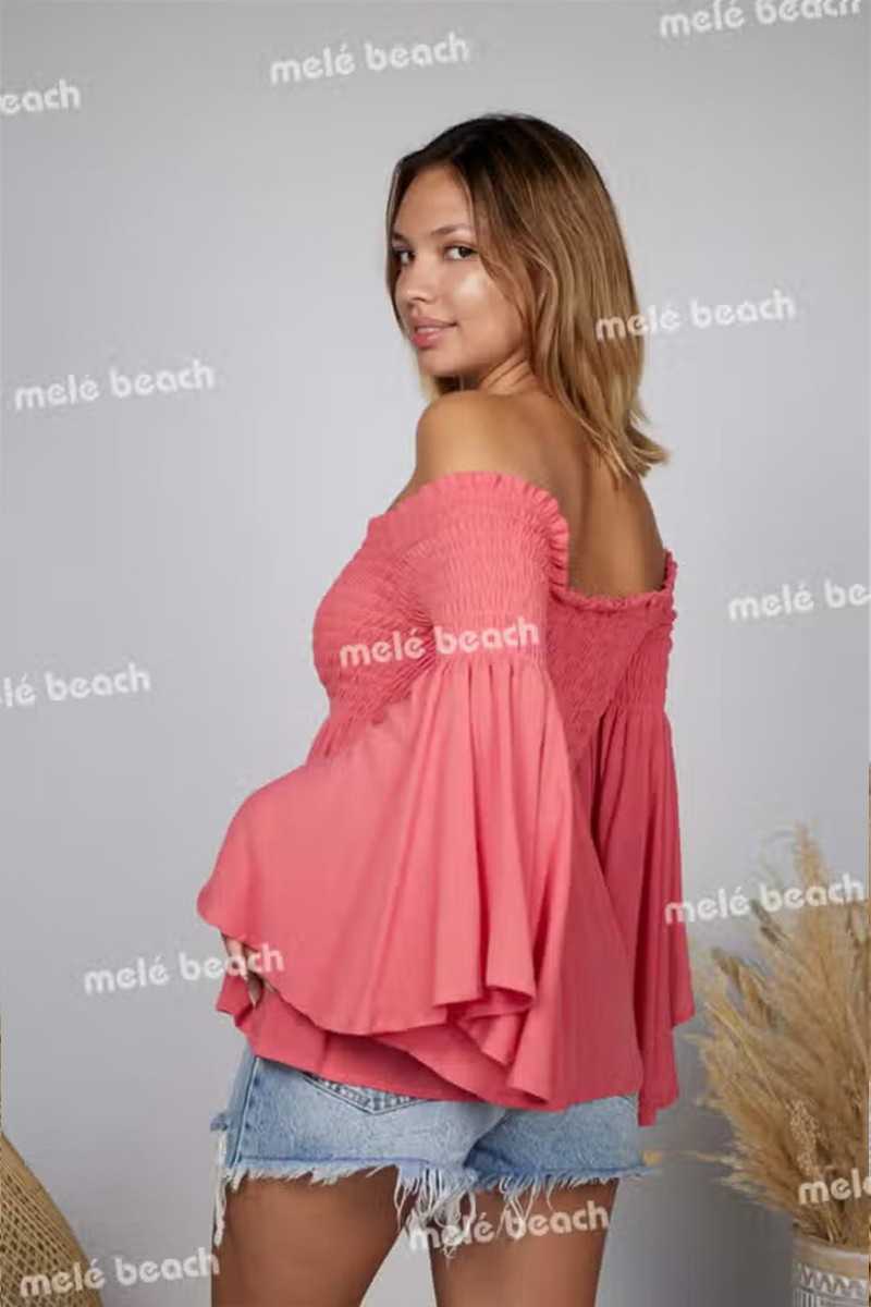 Melé Beach - Top Grana Blush - Blusas / Camisas / Tops - Melé beach