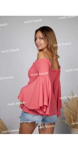 Melé Beach - Top Grana Blush - Blusas / Camisas / Tops - Melé beach