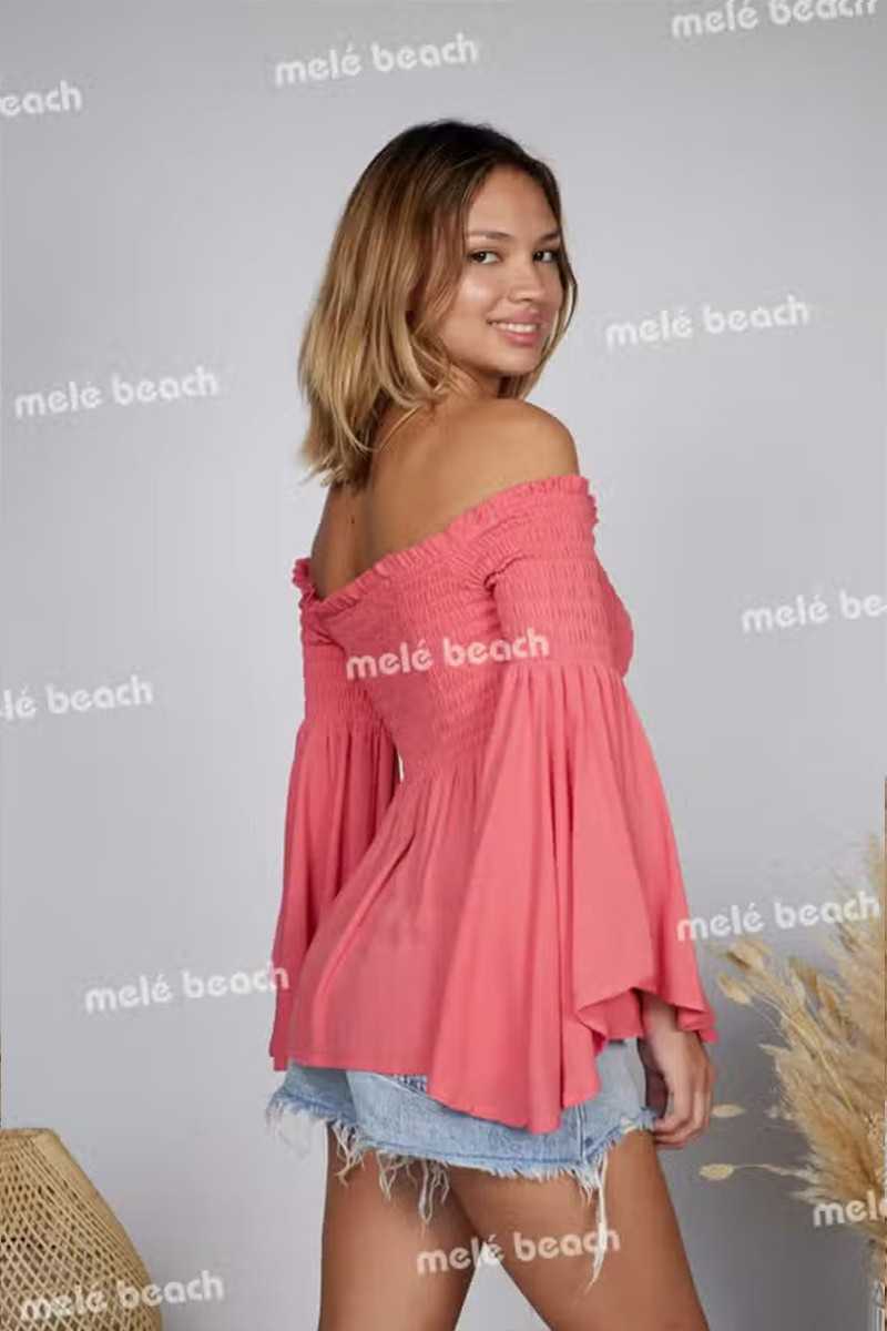 Melé Beach - Top Grana Blush - Blusas / Camisas / Tops - Melé beach