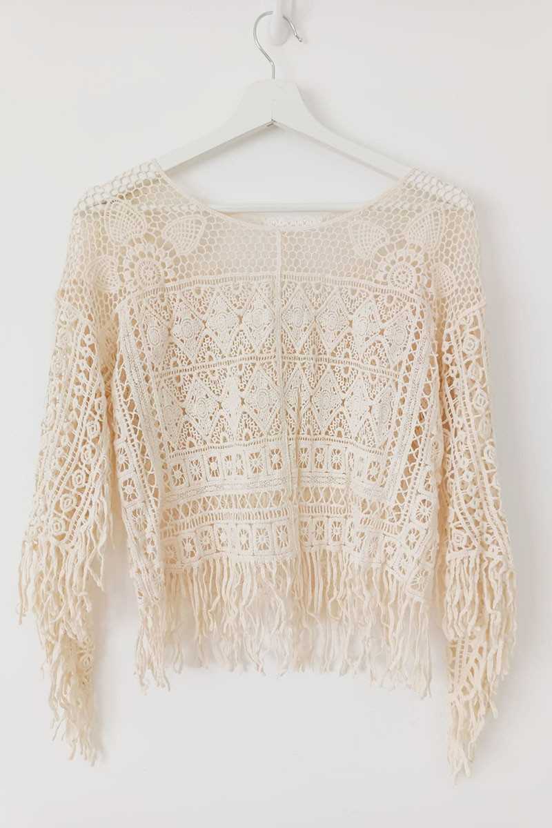 Jersey Crochet Algodón - Chaquetas / Kimonos - 28 de mayo