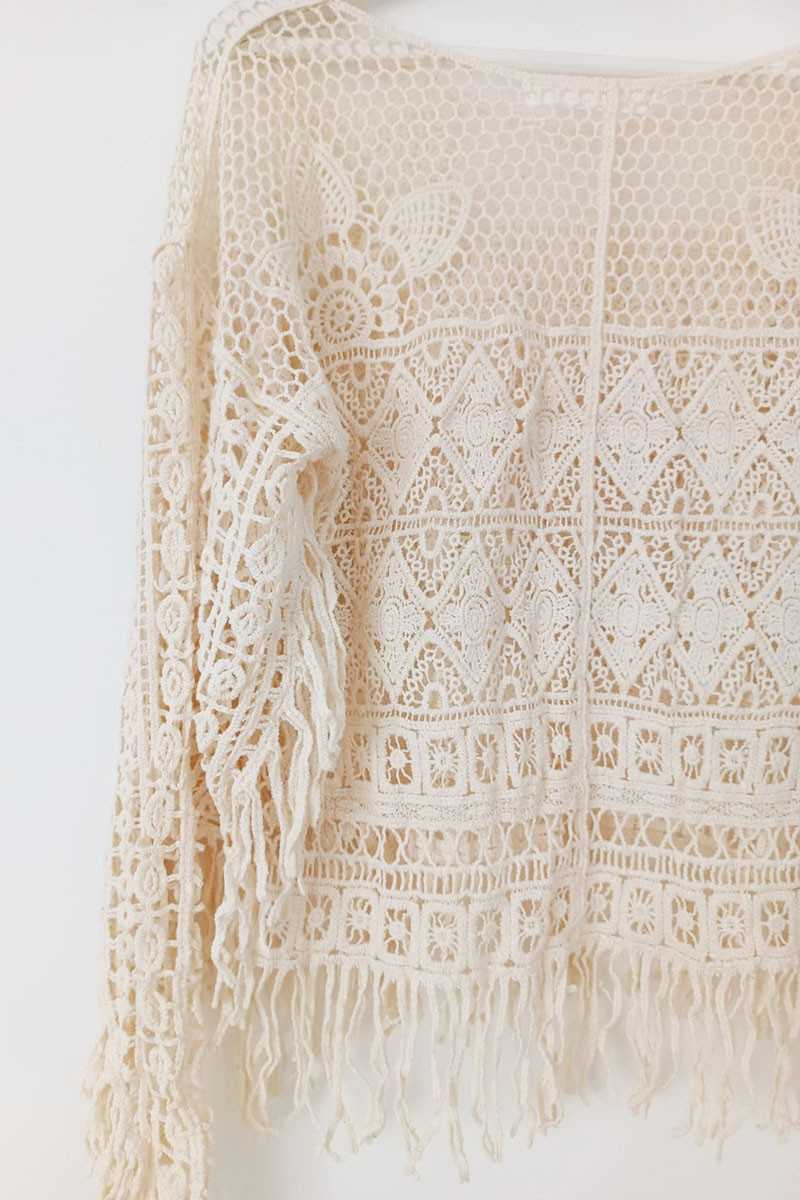 Jersey Crochet Algodón - Chaquetas / Kimonos - 28 de mayo