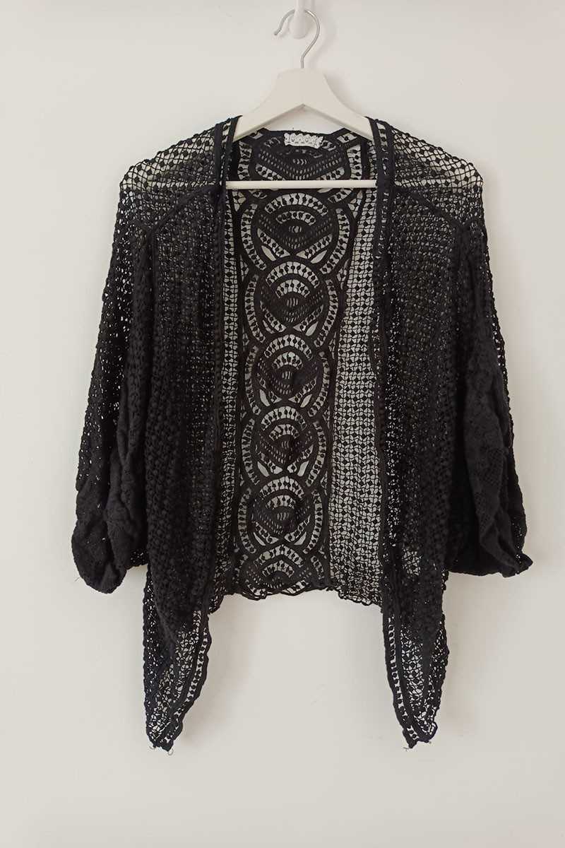 Jersey Crochet Flecos - Black - Cárdigans / Jerséis - 28 de mayo