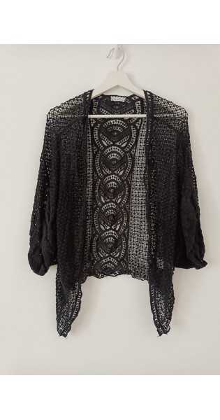 Jersey Crochet Flecos - Black - Cárdigans / Jerséis - 28 de mayo