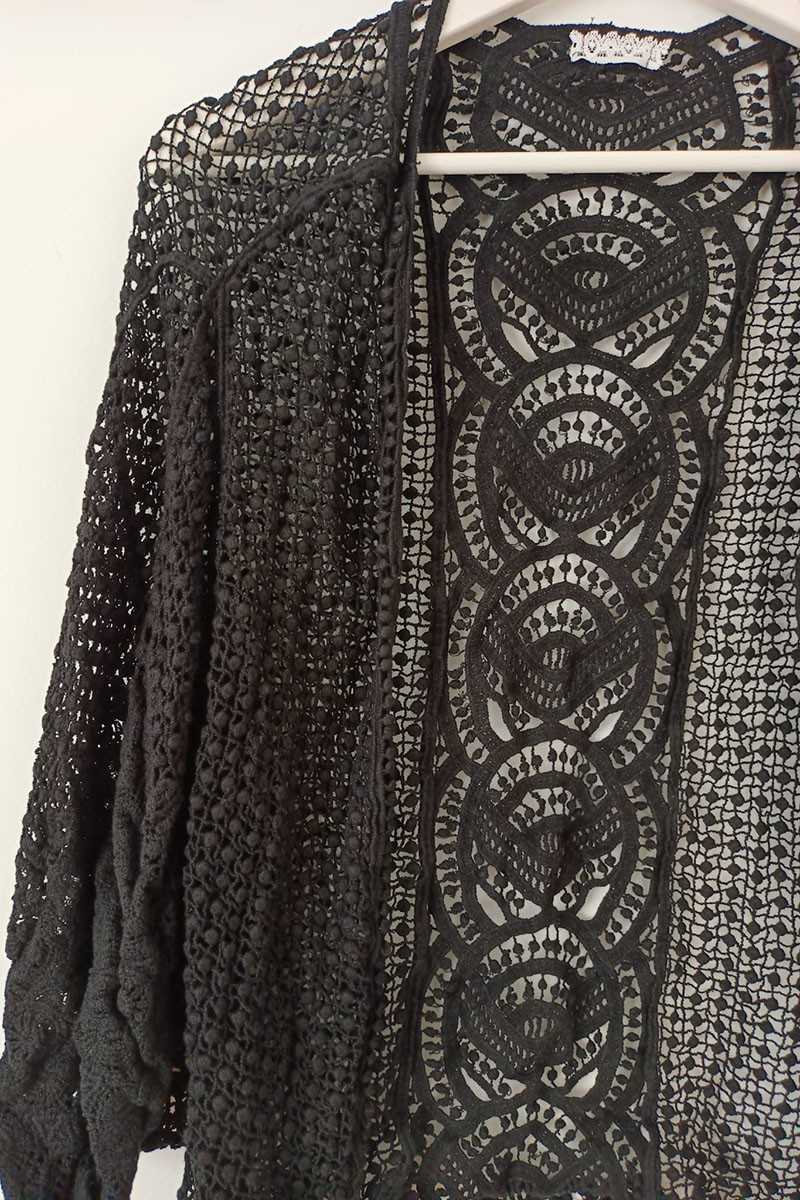 Jersey Crochet Flecos - Black - Cárdigans / Jerséis - 28 de mayo