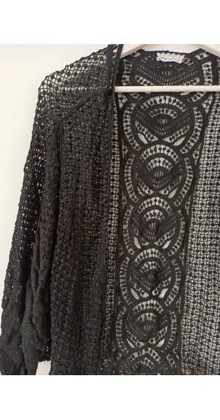 Jersey Crochet Flecos - Black - Cárdigans / Jerséis - 28 de mayo