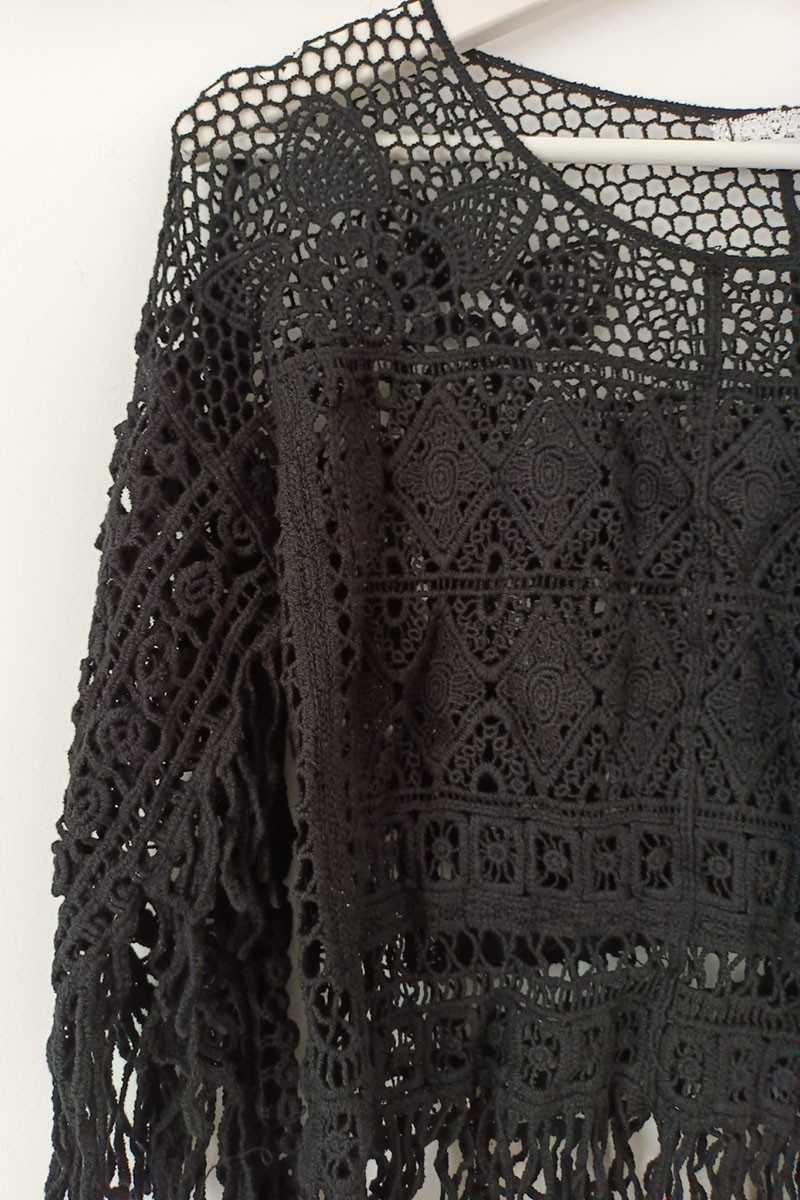 Jersey Crochet Flecos - Black - Cárdigans / Jerséis - 28 de mayo