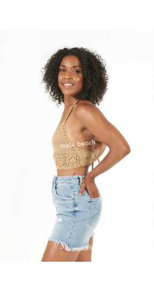 Melé Beach - Top KIPAS Camel - Blusas / Camisas / Tops - Melé beach