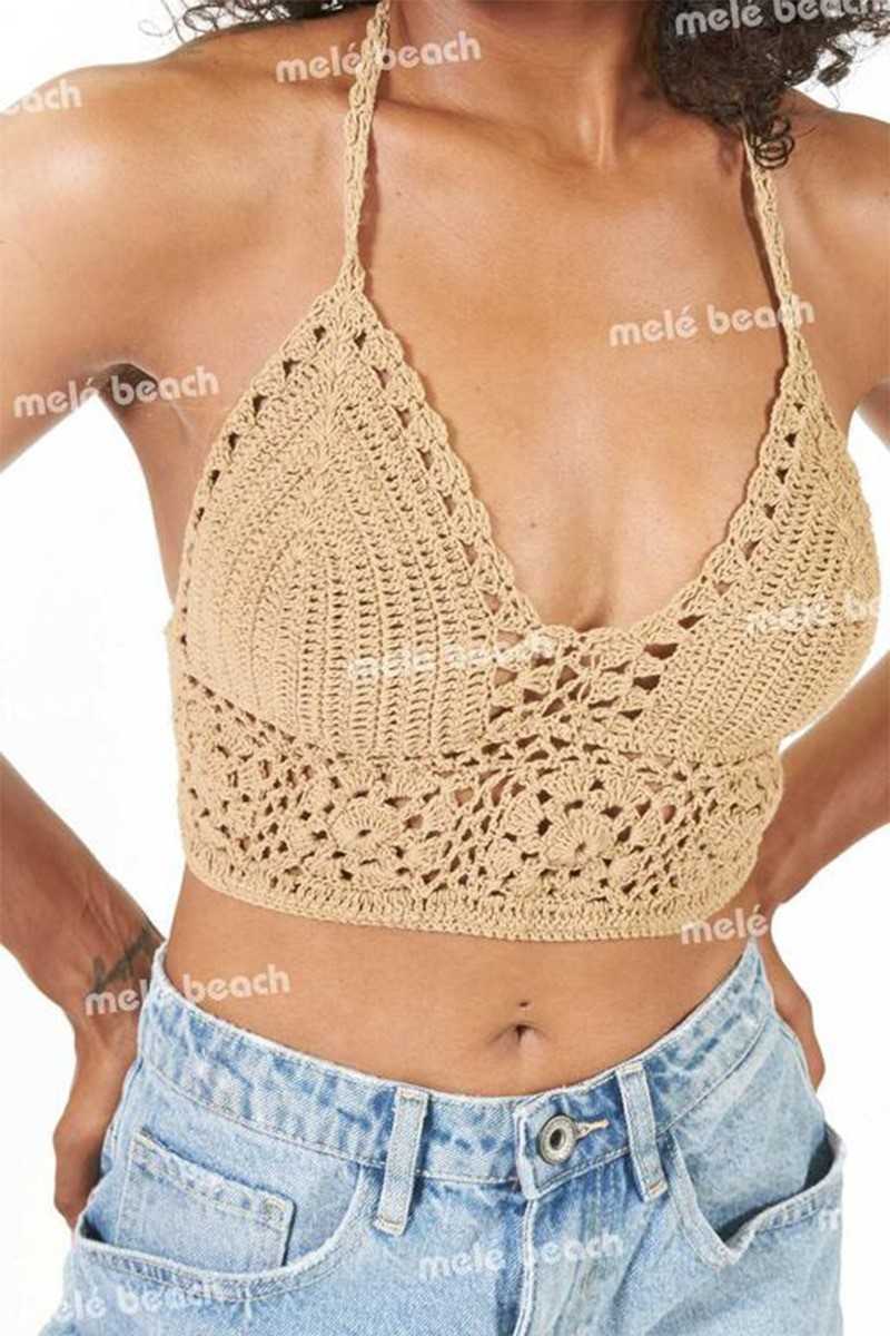 Melé Beach - Top KIPAS Camel - Blusas / Camisas / Tops - Melé beach