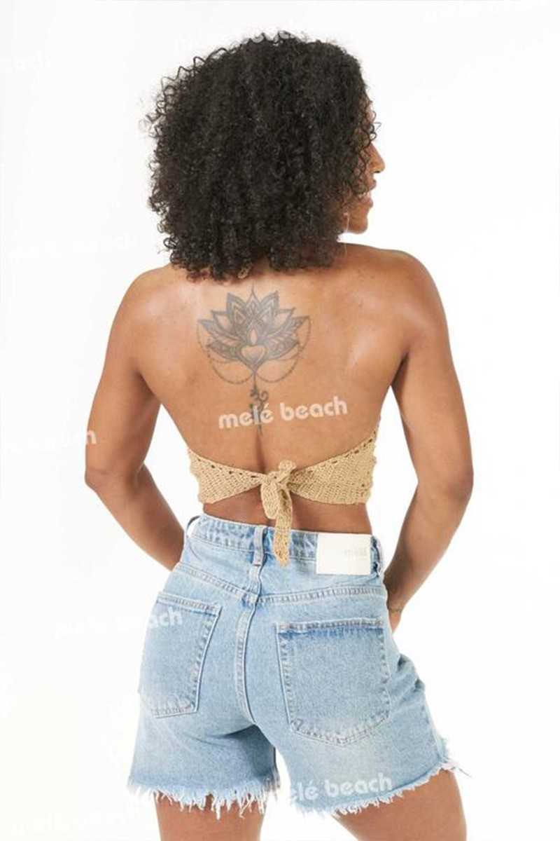 Melé Beach - Top KIPAS Camel - Blusas / Camisas / Tops - Melé beach