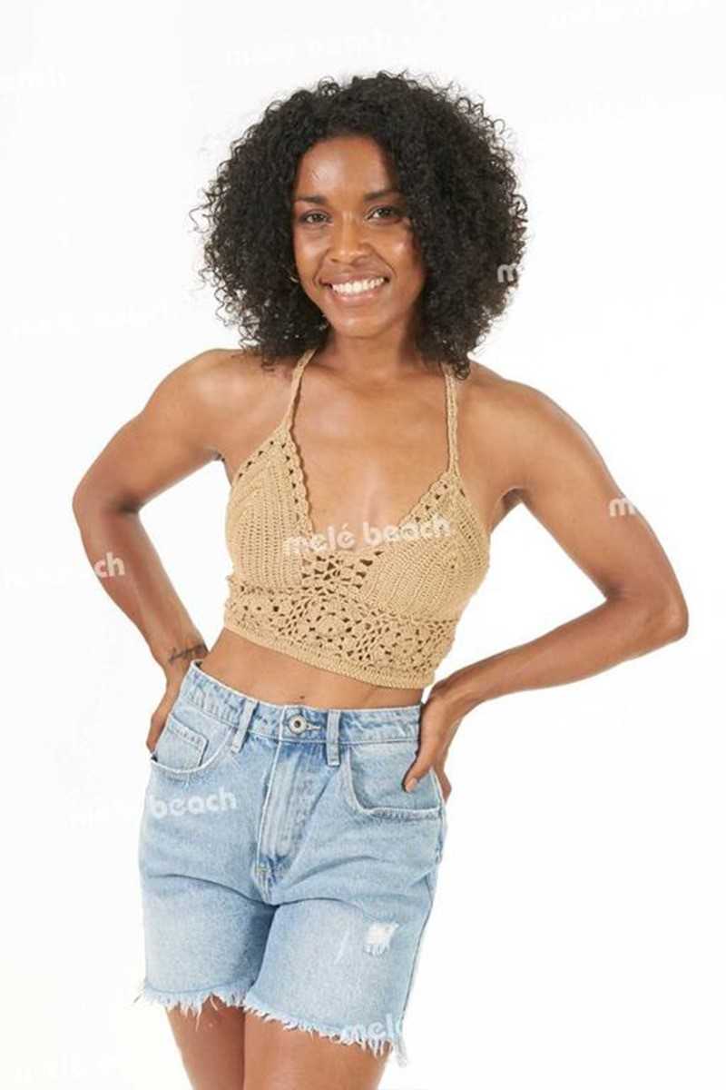 Melé Beach - Top KIPAS Camel - Blusas / Camisas / Tops - Melé beach