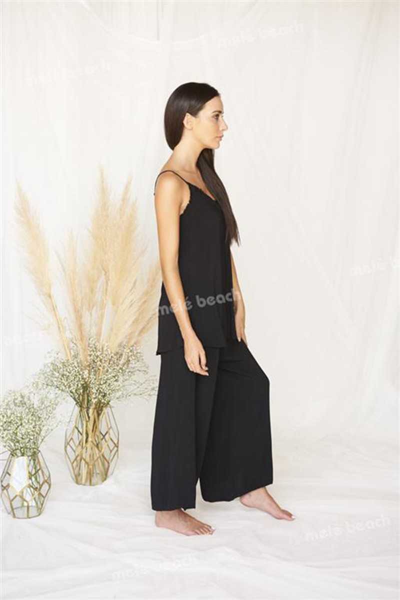 Melé Beach - Pantalón Cuarzo Black - Faldas / Pantalones - Melé beach