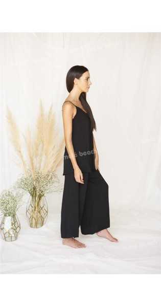 Melé Beach - Pantalón Cuarzo Black - Faldas / Pantalones - Melé beach
