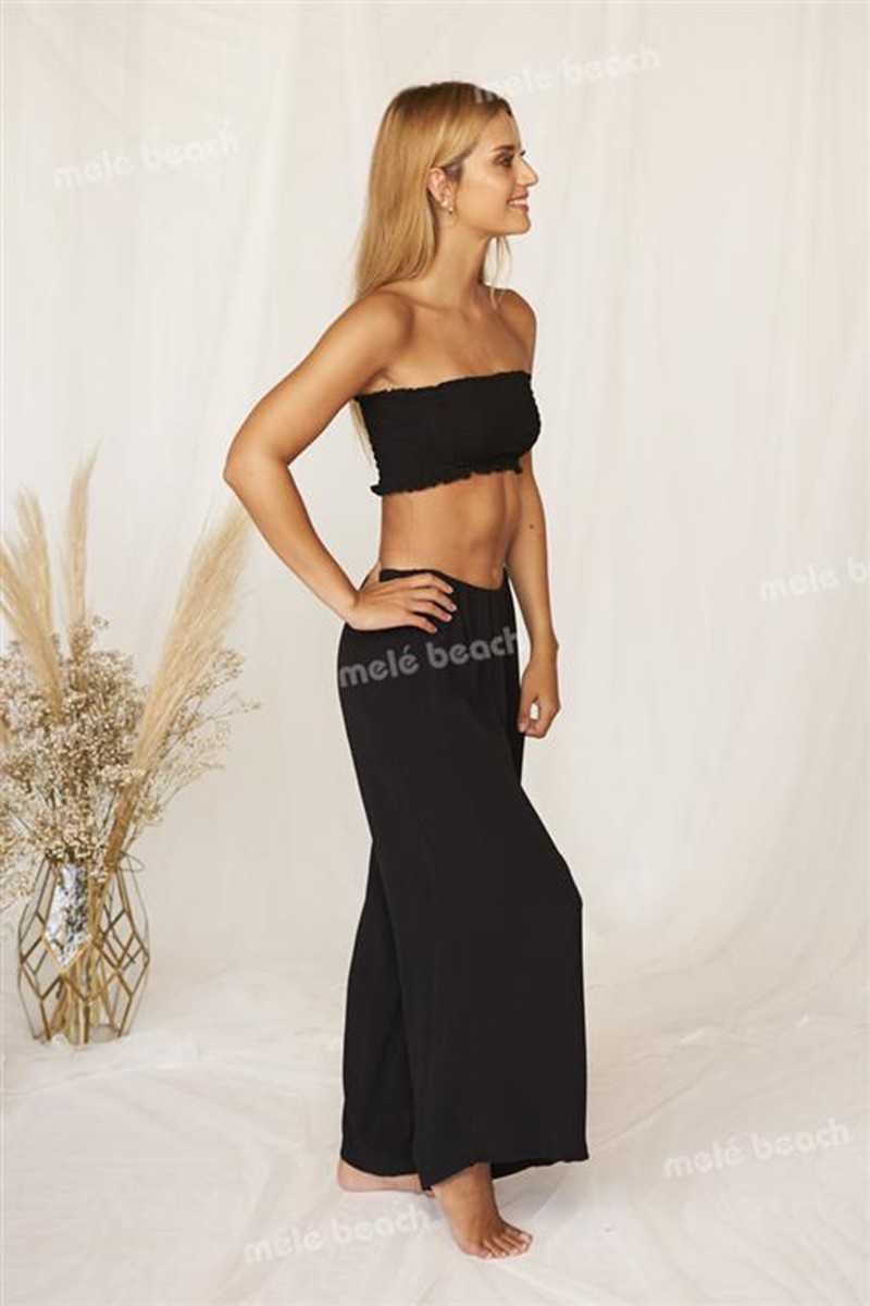 Melé Beach - Pantalón Cuarzo Black - Faldas / Pantalones - Melé beach