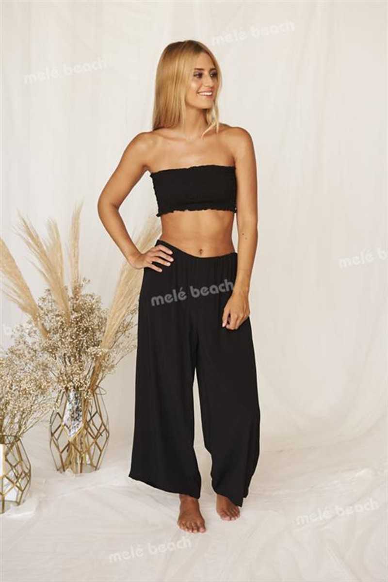 Melé Beach - Pantalón Cuarzo Black - Faldas / Pantalones - Melé beach