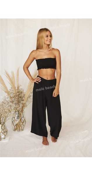 Melé Beach - Pantalón Cuarzo Black - Faldas / Pantalones - Melé beach
