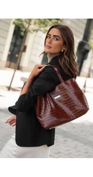 THE CODE - SHOPPER PATRICIA PRALINE - Bolsos: Estilo y Funcionalidad en Cada Detalle - THE CODE