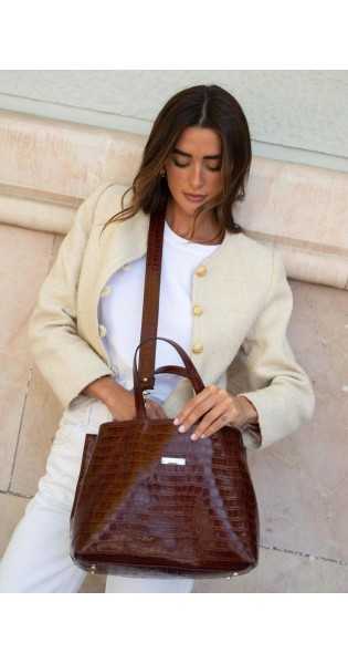 THE CODE - SHOPPER PATRICIA PRALINE - Bolsos: Estilo y Funcionalidad en Cada Detalle - THE CODE