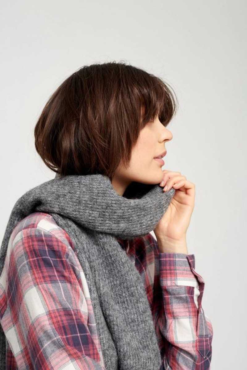 Moshi moshi mind - Bufanda Globe Rib - Gris Oscuro Jaspeado - Inicio - Moshi
