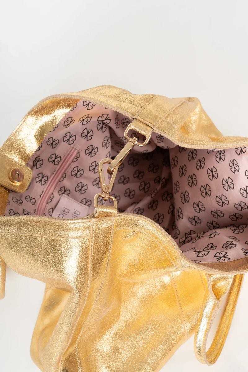 PITI CUITI - SHOPPER WINONA DORADO - Bolsos: Estilo y Funcionalidad en Cada Detalle - Piti Cuiti