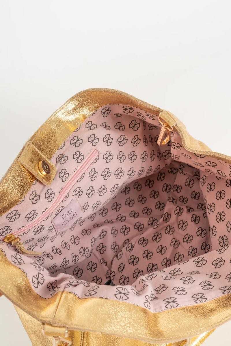 PITI CUITI - SHOPPER WINONA DORADO - Bolsos: Estilo y Funcionalidad en Cada Detalle - Piti Cuiti