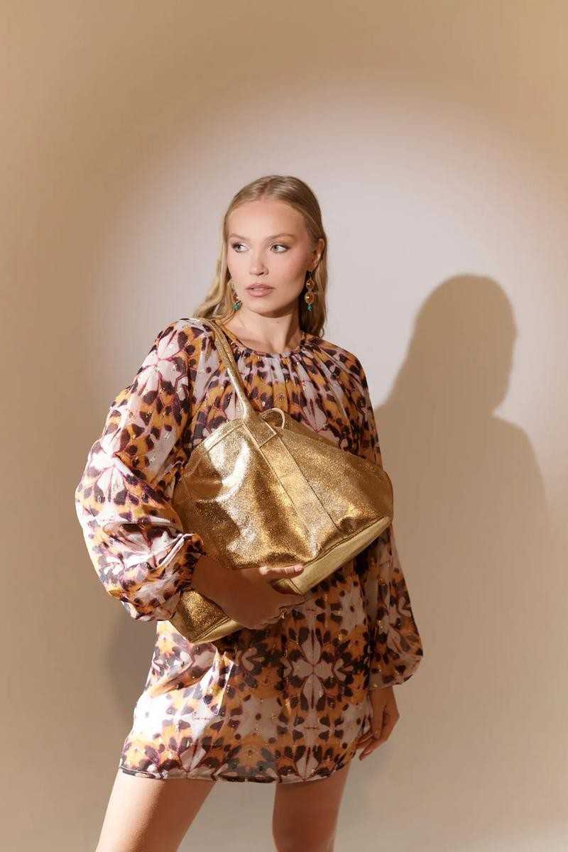 PITI CUITI - SHOPPER WINONA DORADO - Bolsos: Estilo y Funcionalidad en Cada Detalle - Piti Cuiti