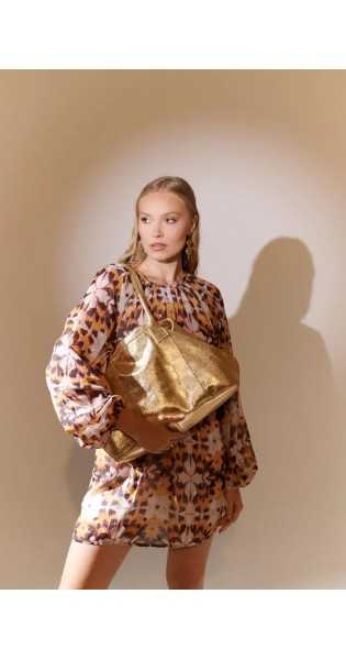 PITI CUITI - SHOPPER WINONA DORADO - Bolsos: Estilo y Funcionalidad en Cada Detalle - Piti Cuiti
